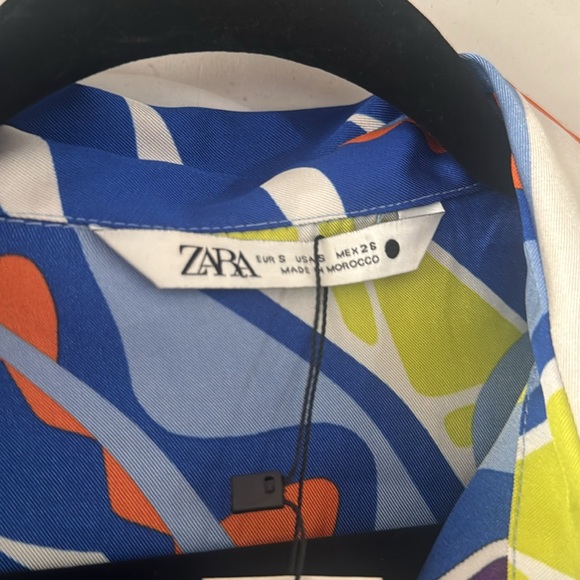 LAST ONE ❗️NWT ZARA BLOGGER FAVE GEOMETRIC BLOUSE - Picture 10 of 12